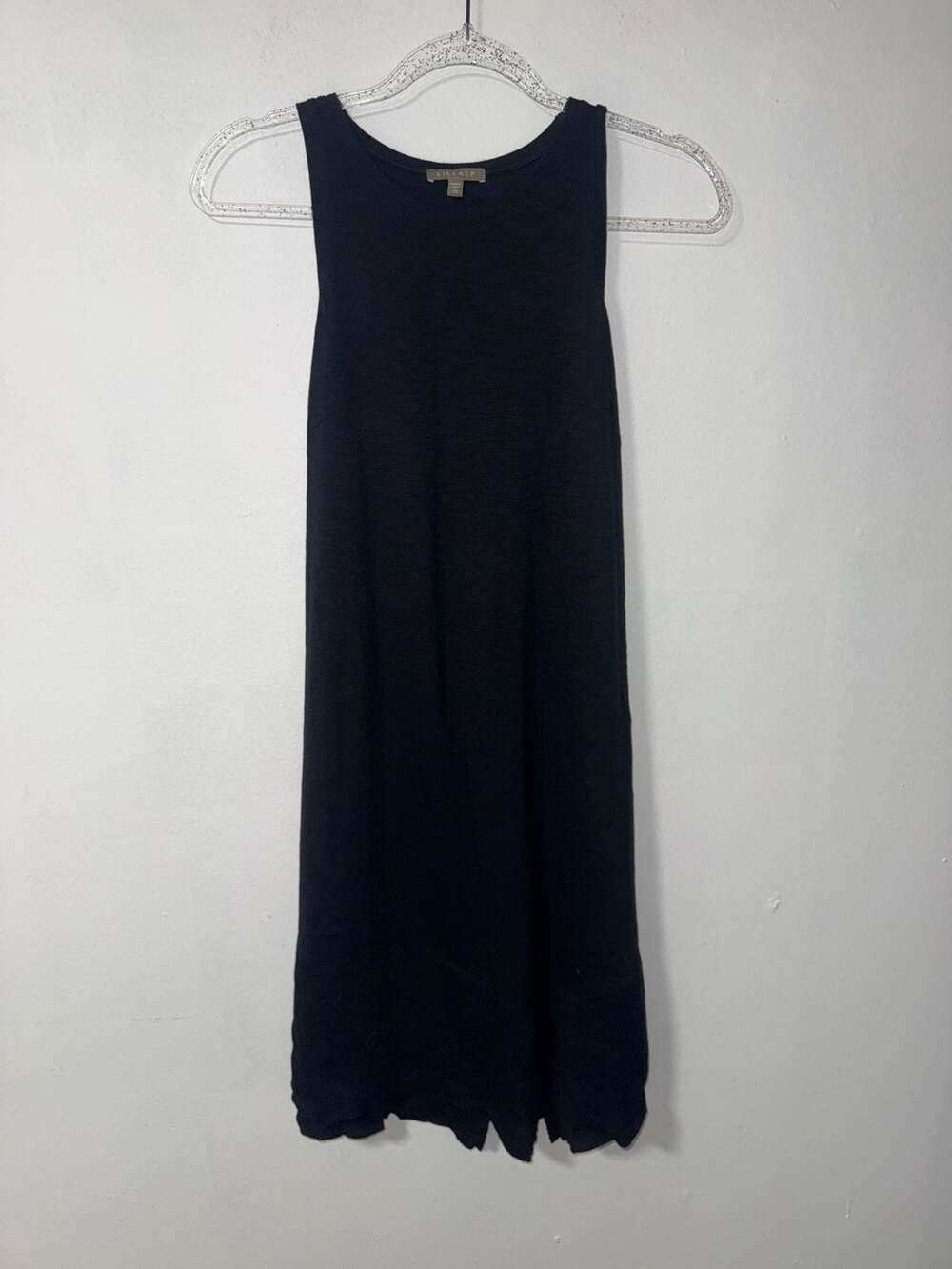 Lilla P Black Sleeveless Knit Tank Dress Size XS